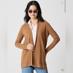J. Crew Chelsea Sweater Blazer Heather Camel